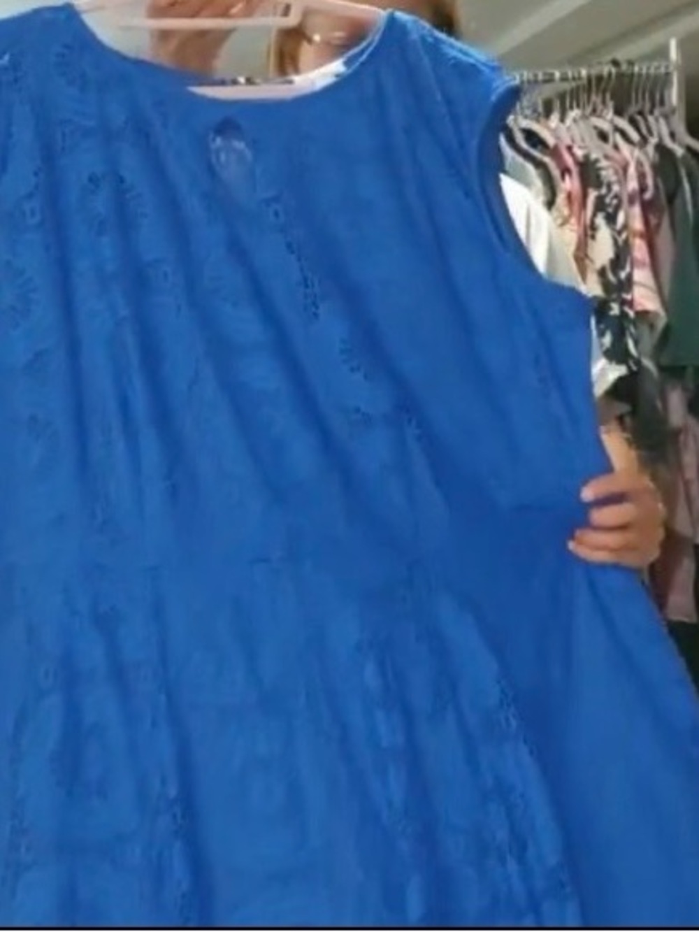 Jessica London Royal Blue Sleeveless Midi Dress